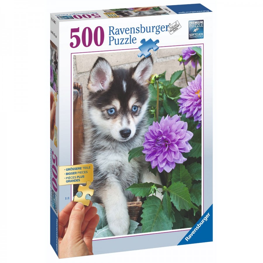 Ravensburger Puzzle 500 Piece Cute Husky