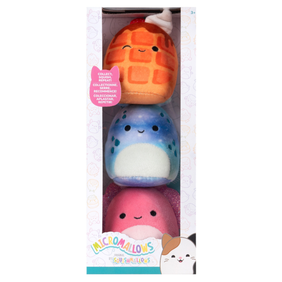 Squishmallows 2.5 Inch Micromallows Plush 3 Pack Assorted