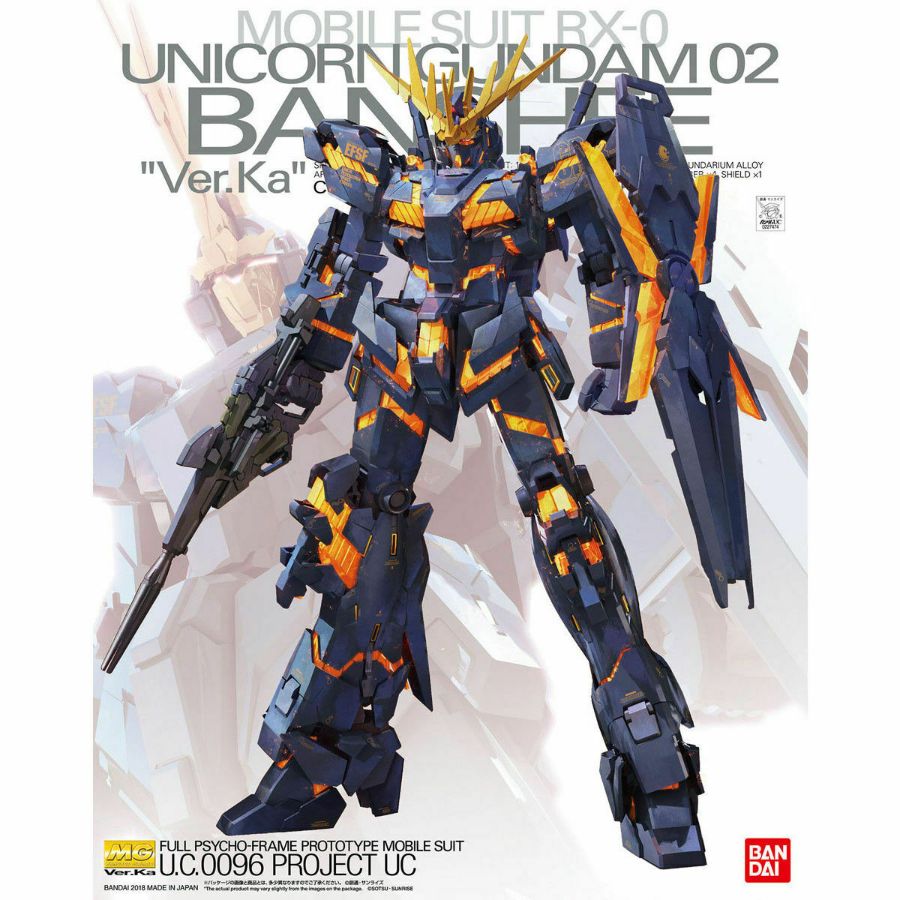 Gundam Model Kit 1:100 MG Unicorn Gundam 02 Banshee Ver Ka