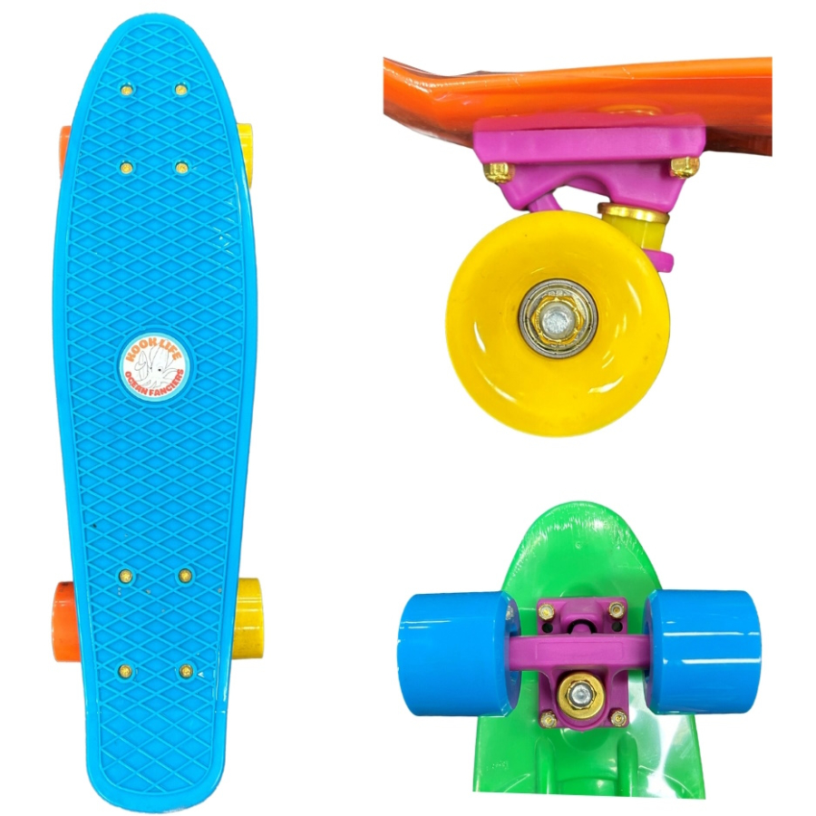 Kook Life Mini Cruiser Skateboard Assorted Colours