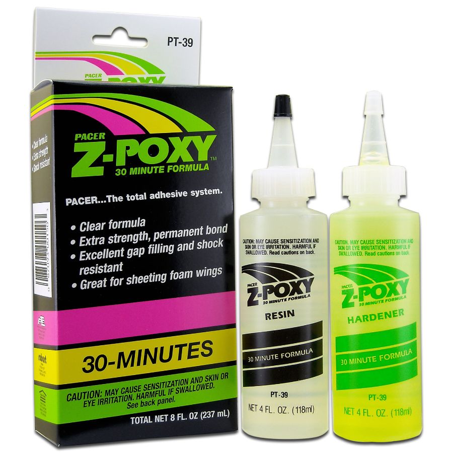 Zap Z-Poxy 2 Part 30 Minute Adhesive 8oz