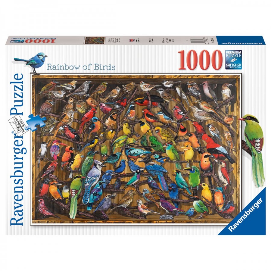 Ravensburger Puzzle 1000 Piece Rainbow Of Birds