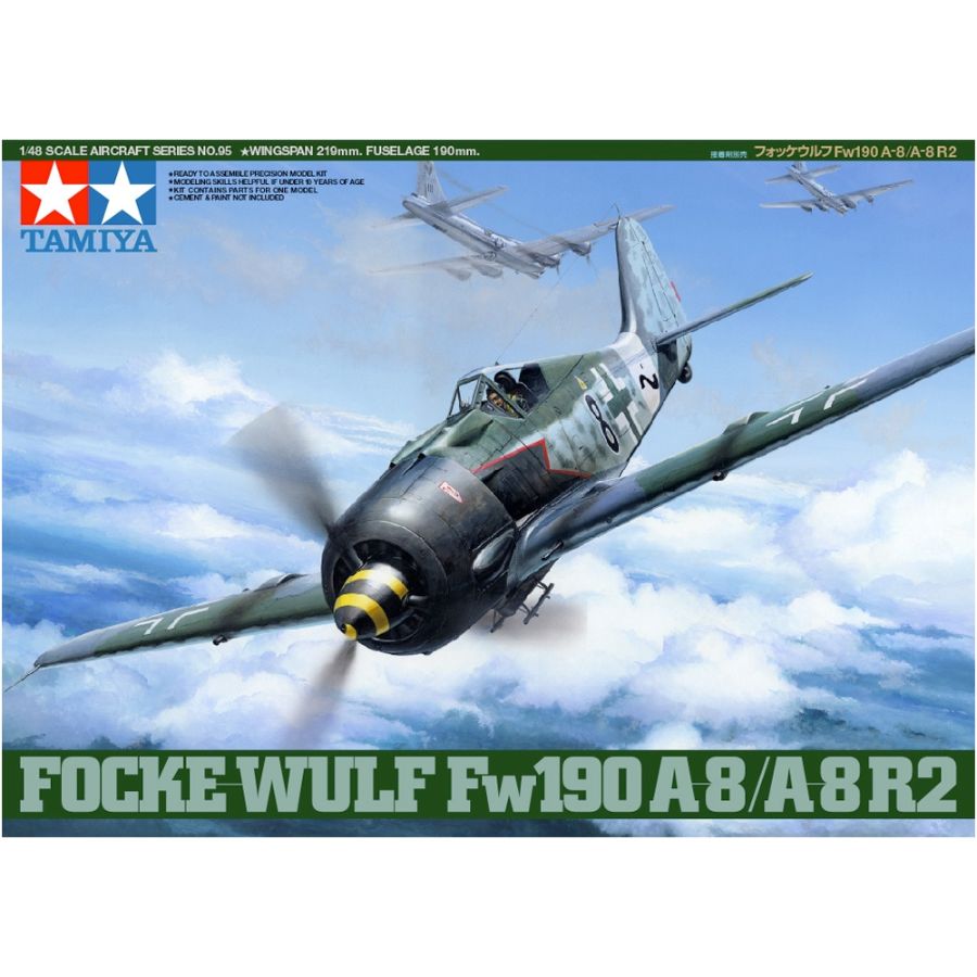 Tamiya Model Kit 1:48 Focke-Wulf FW190 A-8 A-8 R2