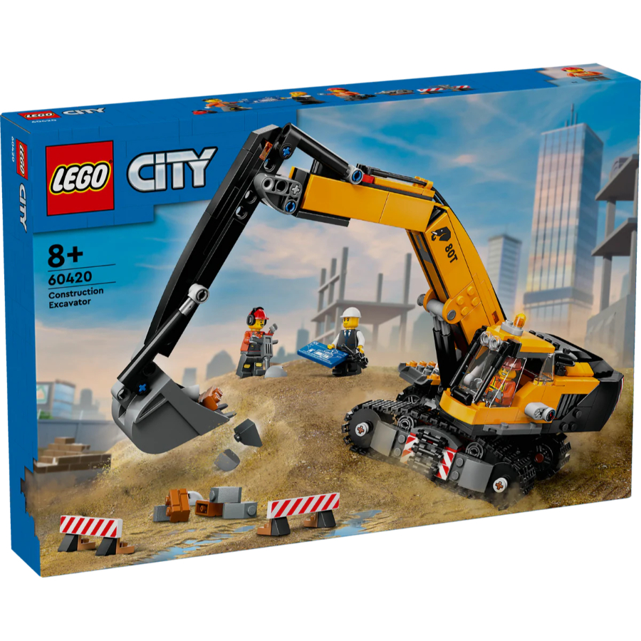 LEGO City Yellow Construction Excavator