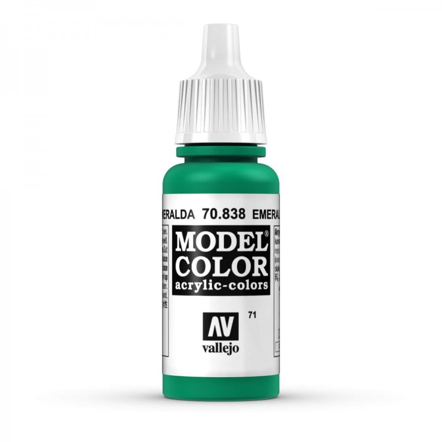 Vallejo Acrylic Paint Model Colour Emerald 17-18ml