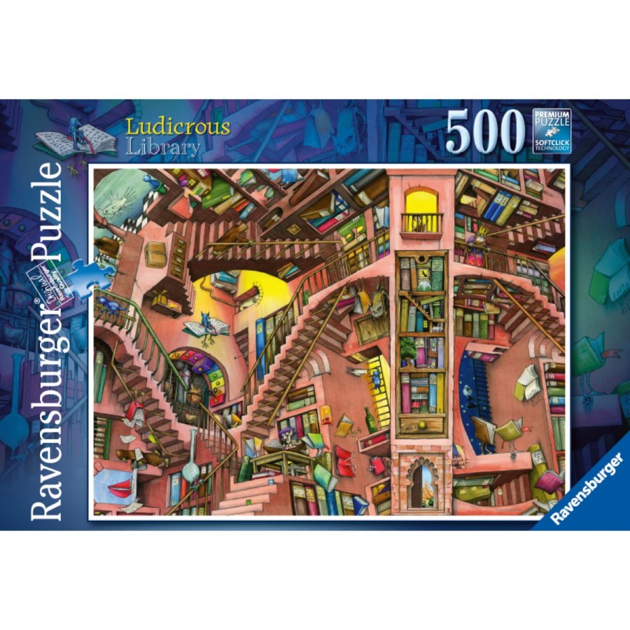Ravensburger Puzzle 500 Piece Ludicrous Library