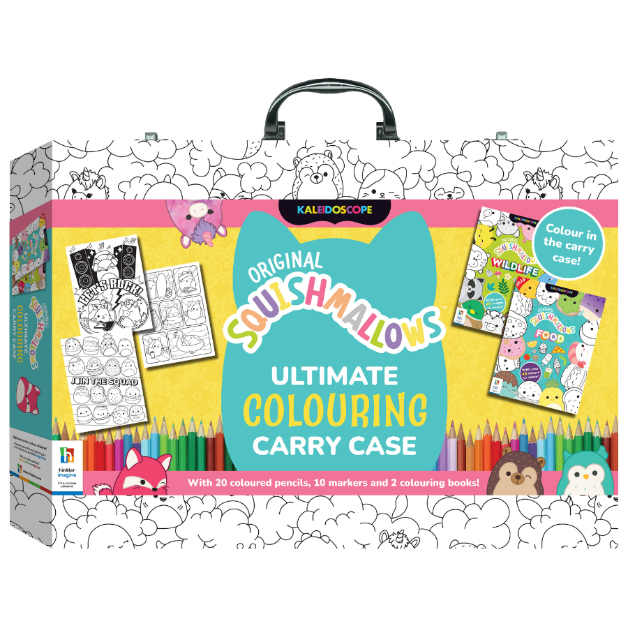 Squishmallows Craft Colouring Set In Carry Case