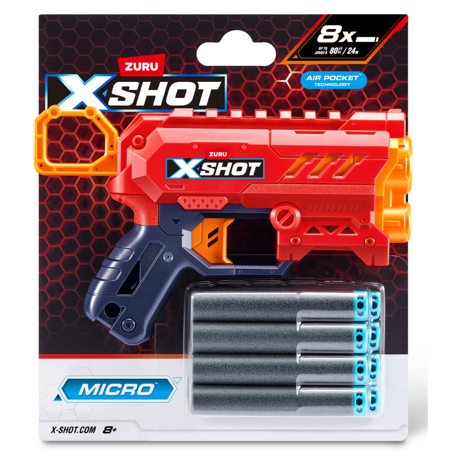 XSHOT Excel Micro Dart Blaster With 8 Darts