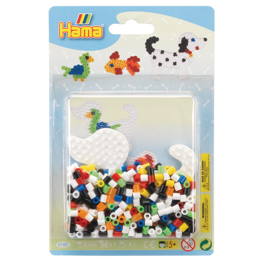 Hama Beads Small Pack With Beads & Board Animal Themed