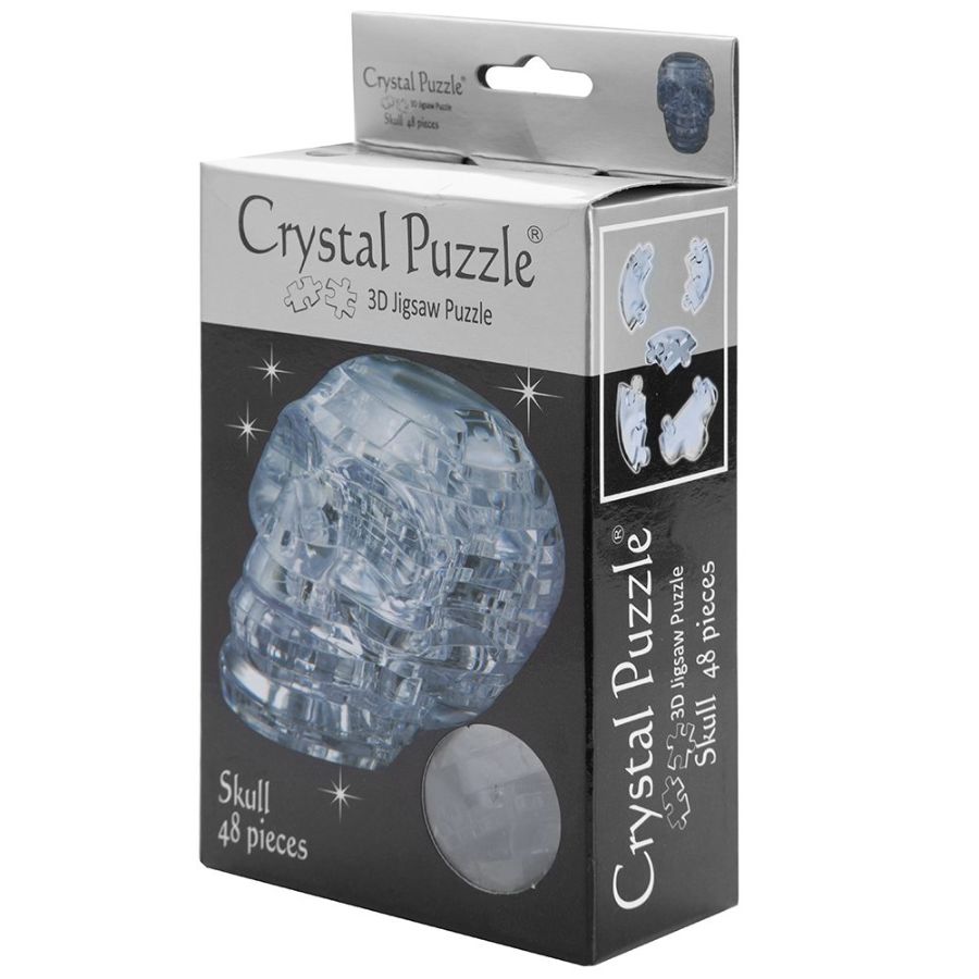 Crystal Puzzles Clear Skull