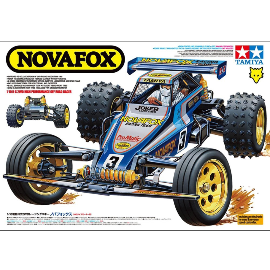 Tamiya Radio Control Kit 1:10 Novafox Off Road Buggy No ESC