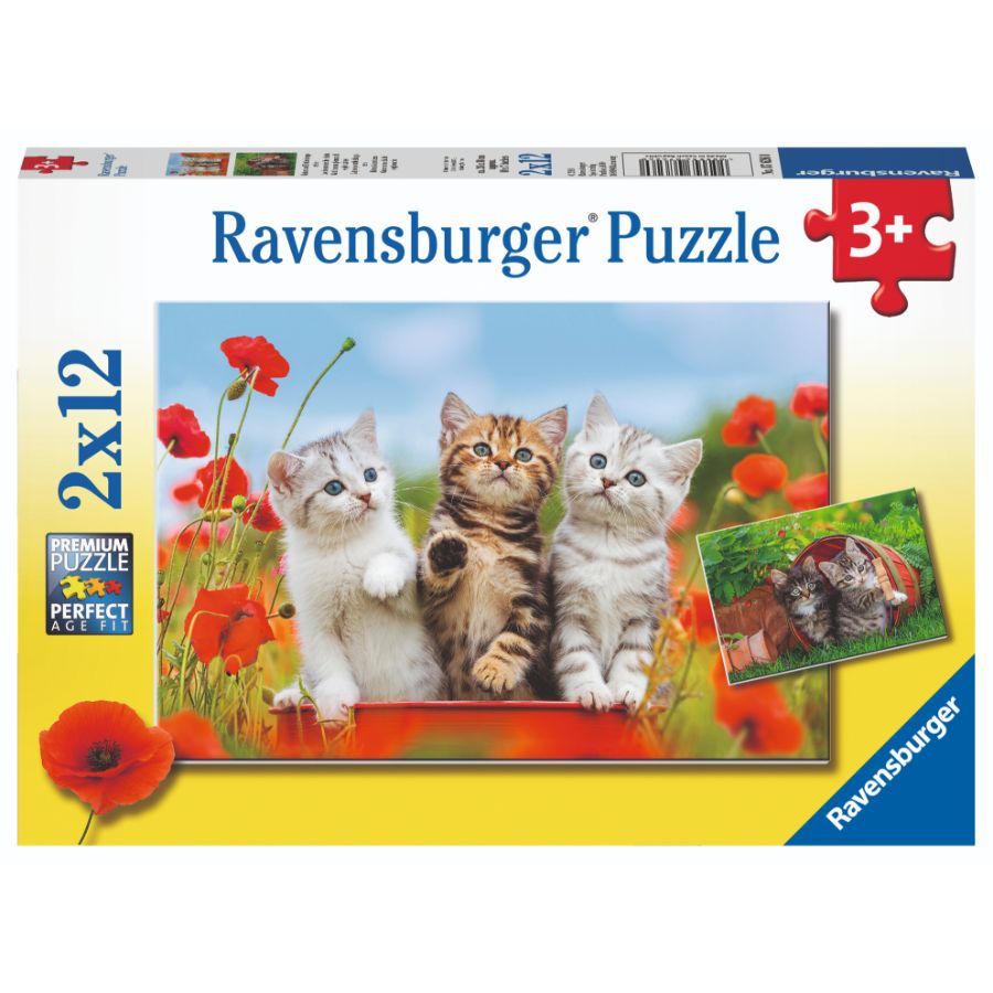 Ravensburger Puzzle 2x12 Piece Kitten Adventures