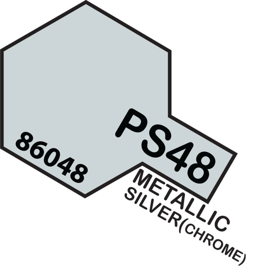 Tamiya Spray Polycarb Paint PS48 Metallic Silver