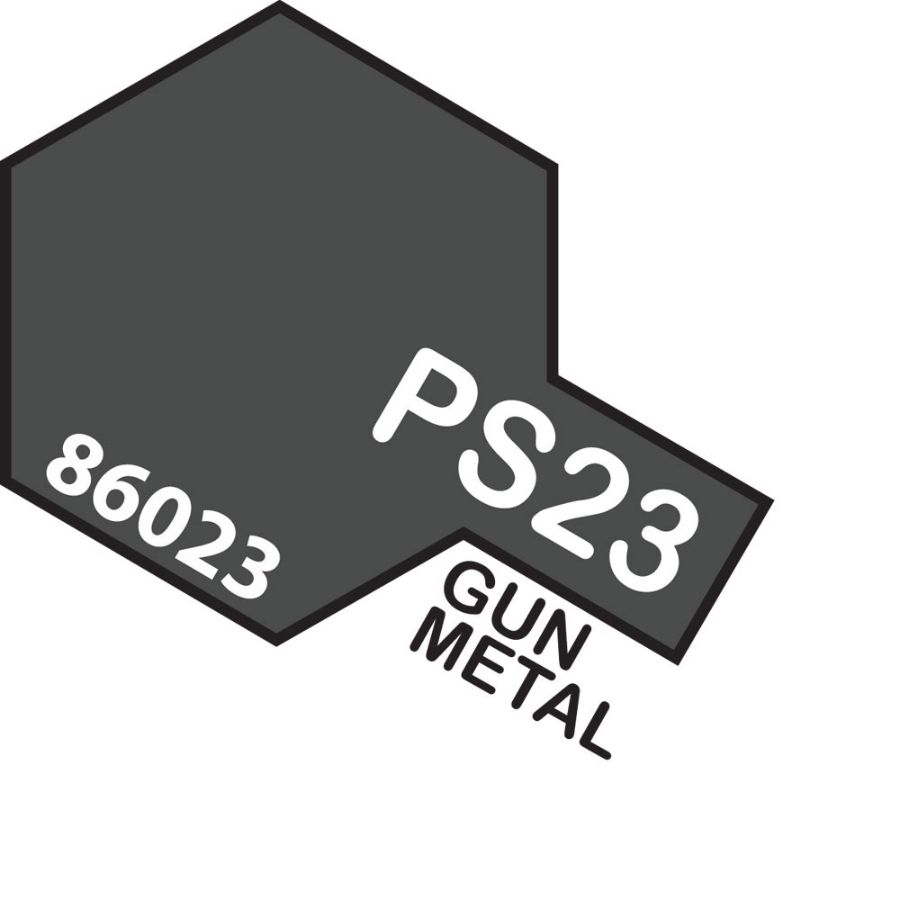 Tamiya Spray Polycarb Paint PS23 Gun Metal