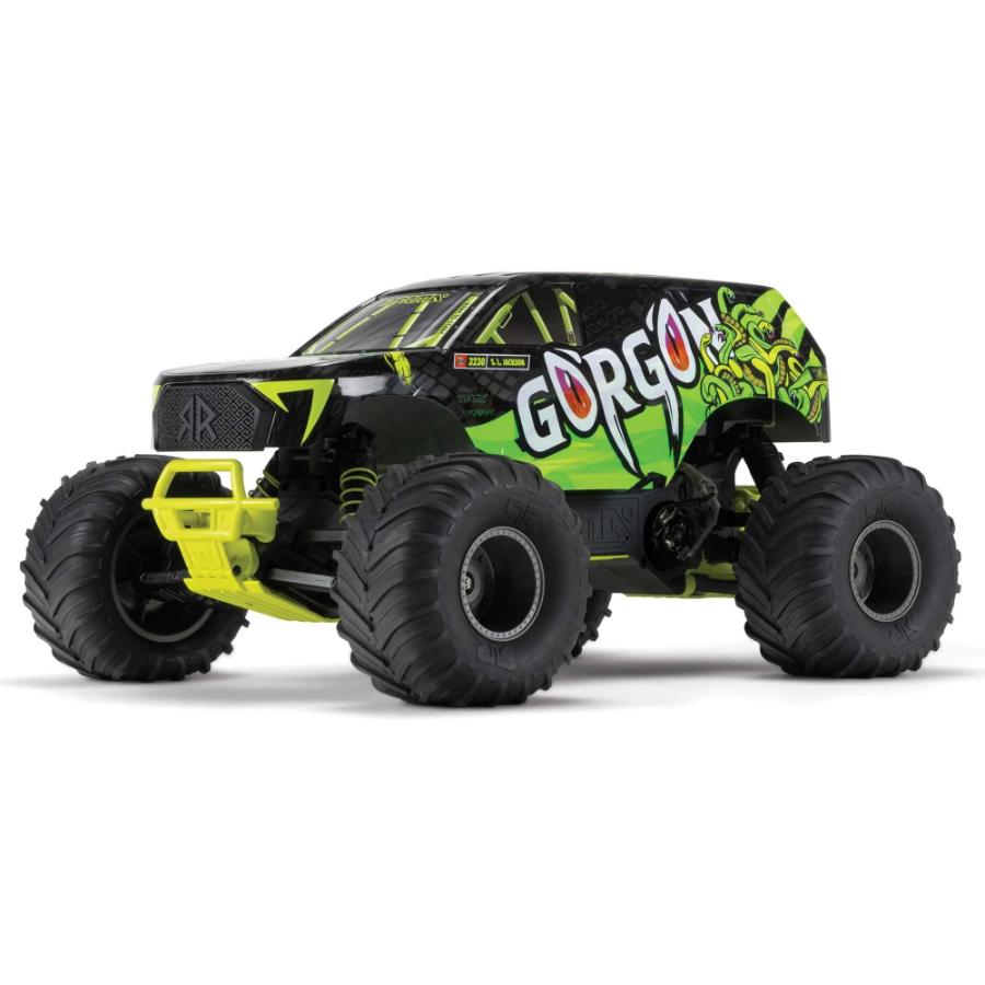 Arrma Radio Control 1:10 Gorgon 2WD Monster Truck RTR Yellow