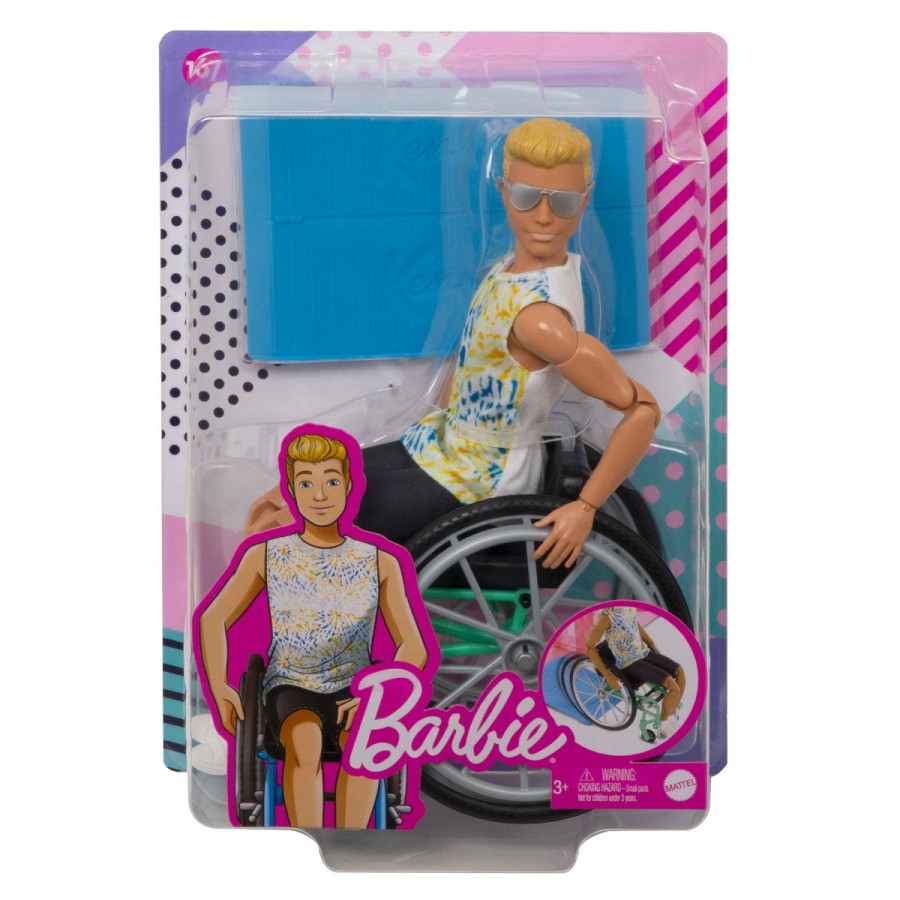 Barbie Ken Doll & Wheelchair