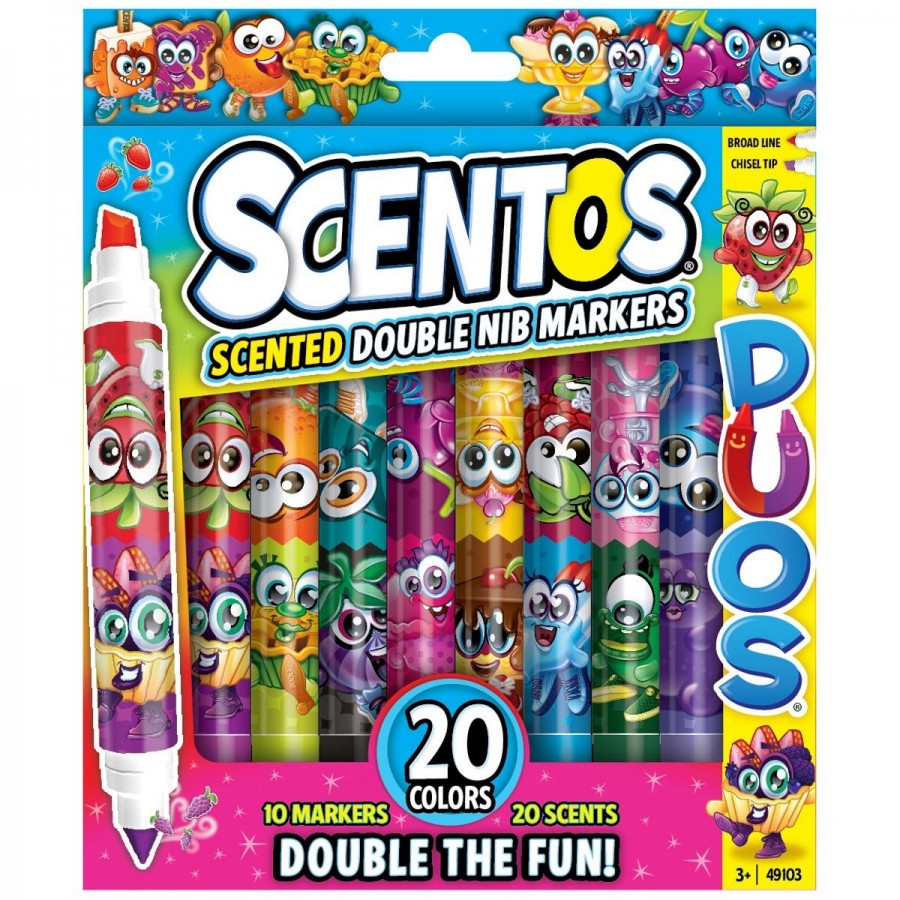 Scentos Scented Duos Double Nib Markers 10 Pack