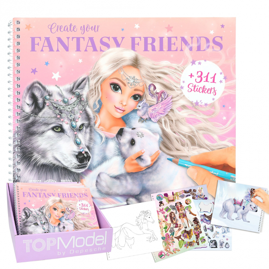 Top Model Craft Create Your Fantasy Friends Activity Book