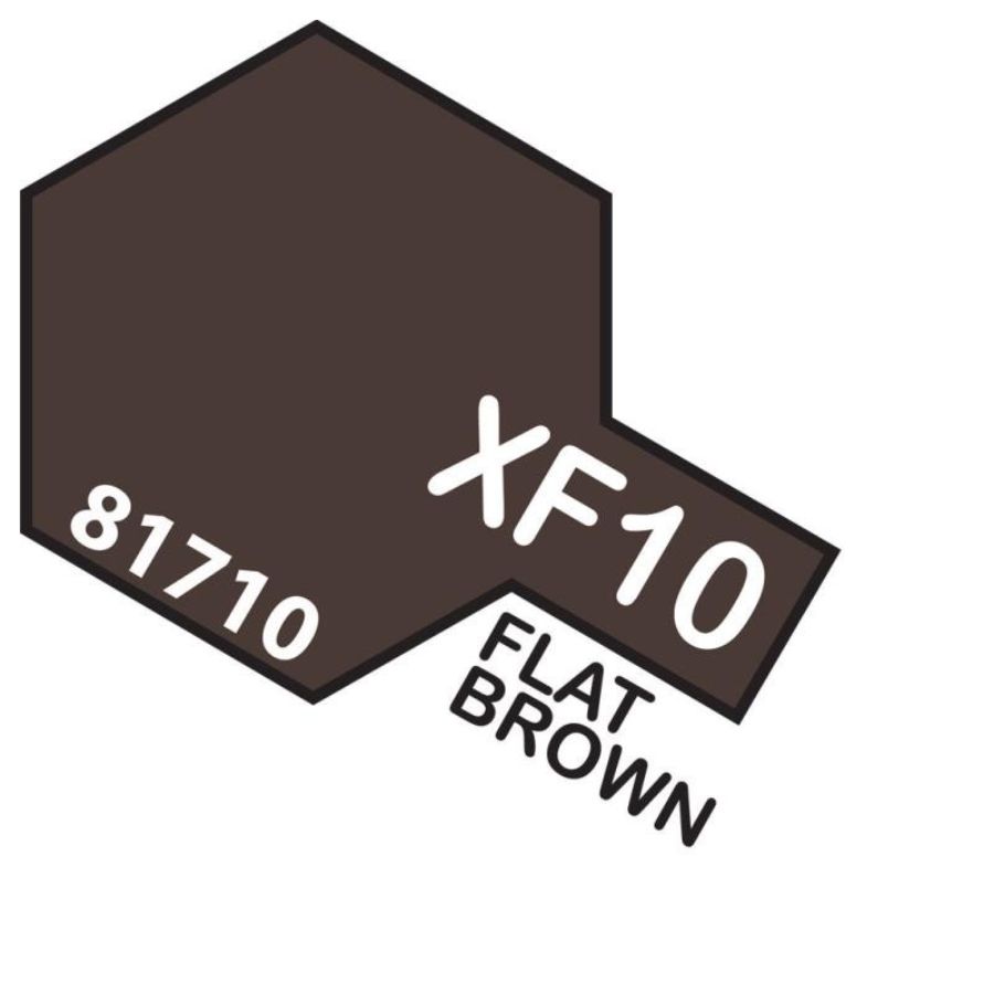 Tamiya Mini Acrylic Paint XF10 Flat Brown