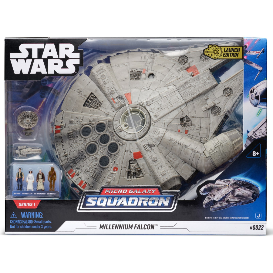 Star Wars Micro Galaxy Squadron Feature Millennium Falcon & Figures