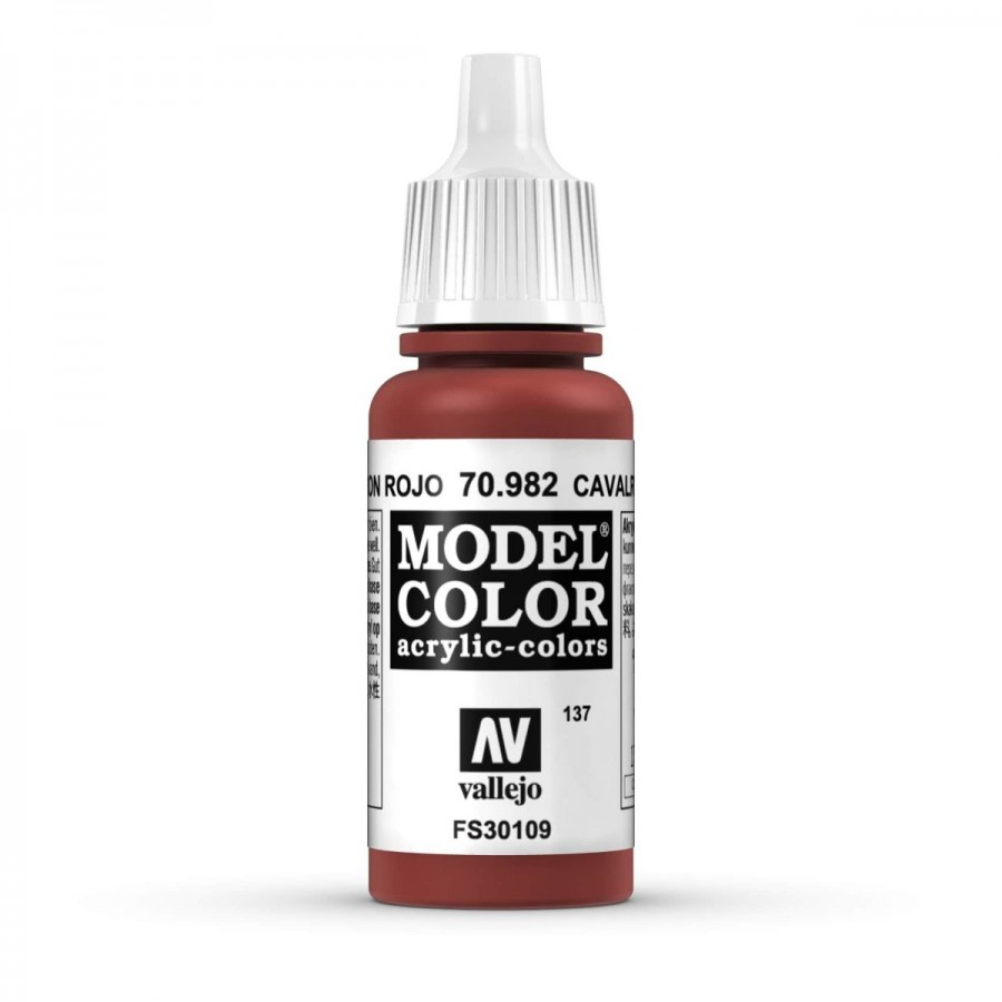Vallejo Acrylic Paint Model Colour Cavalry Brown 17ml