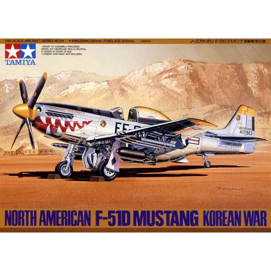 Tamiya Model Kit 1:48 NA F-51D Mustang Korean War