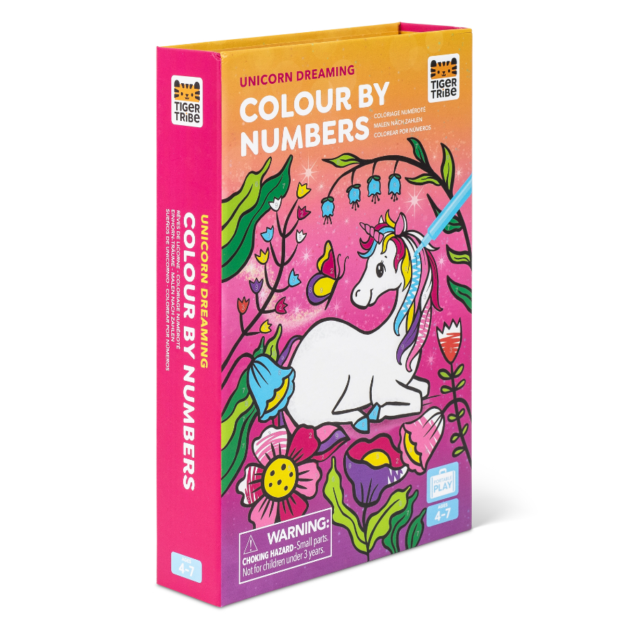 Tiger Tribe Colour By Number Unicorn Dreaming