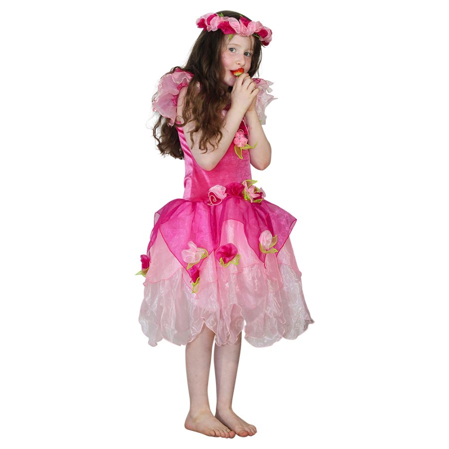 Rosie Fairy Dress Hot Pink Medium