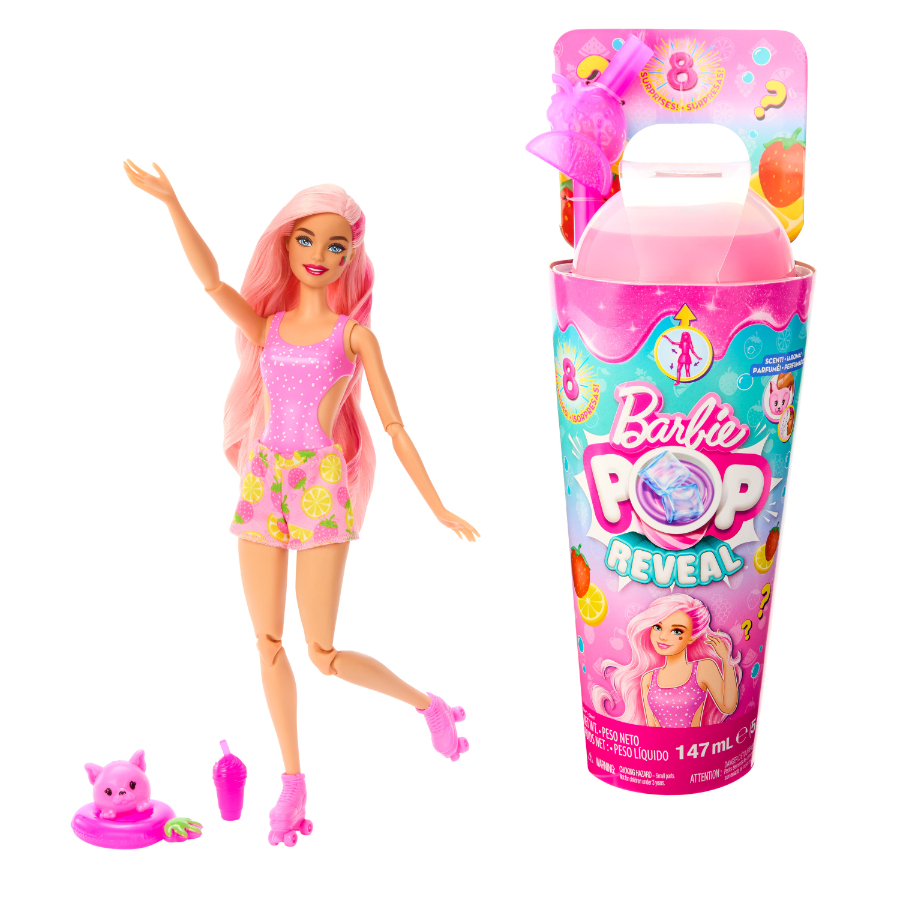 Barbie Pop Reveal Doll Juicy Fruits Series Starwberry Lemonade