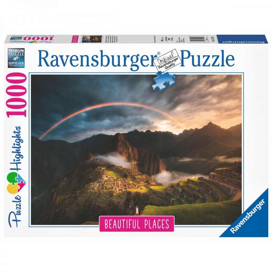 Ravensburger Puzzle 1000 Piece Rainbow Over Machu Picchu Peru