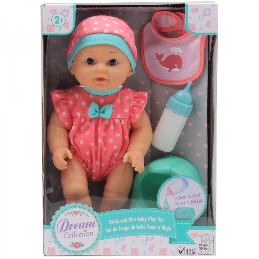 Dream Collection 12 Inch Drink Wet Doll Assorted