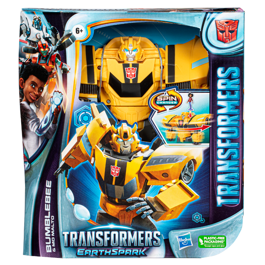 Transformers EarthSpark Spin Changer Bumblebee Figure