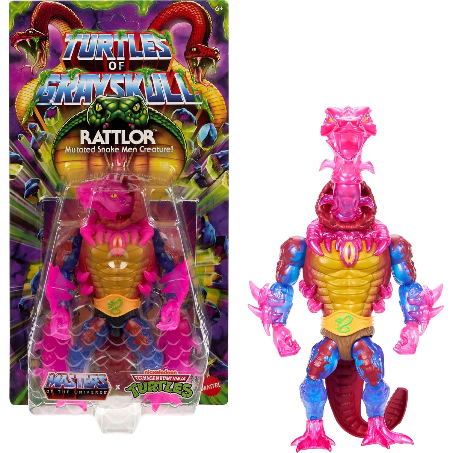 Masters Of The Universe Turtles Of Grayskull Rattlor Figure