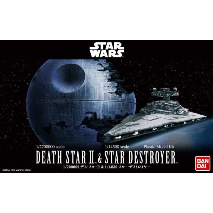 Star Wars Model Kit 1:270000 Death Star II & 1:14500 Star Destroyer