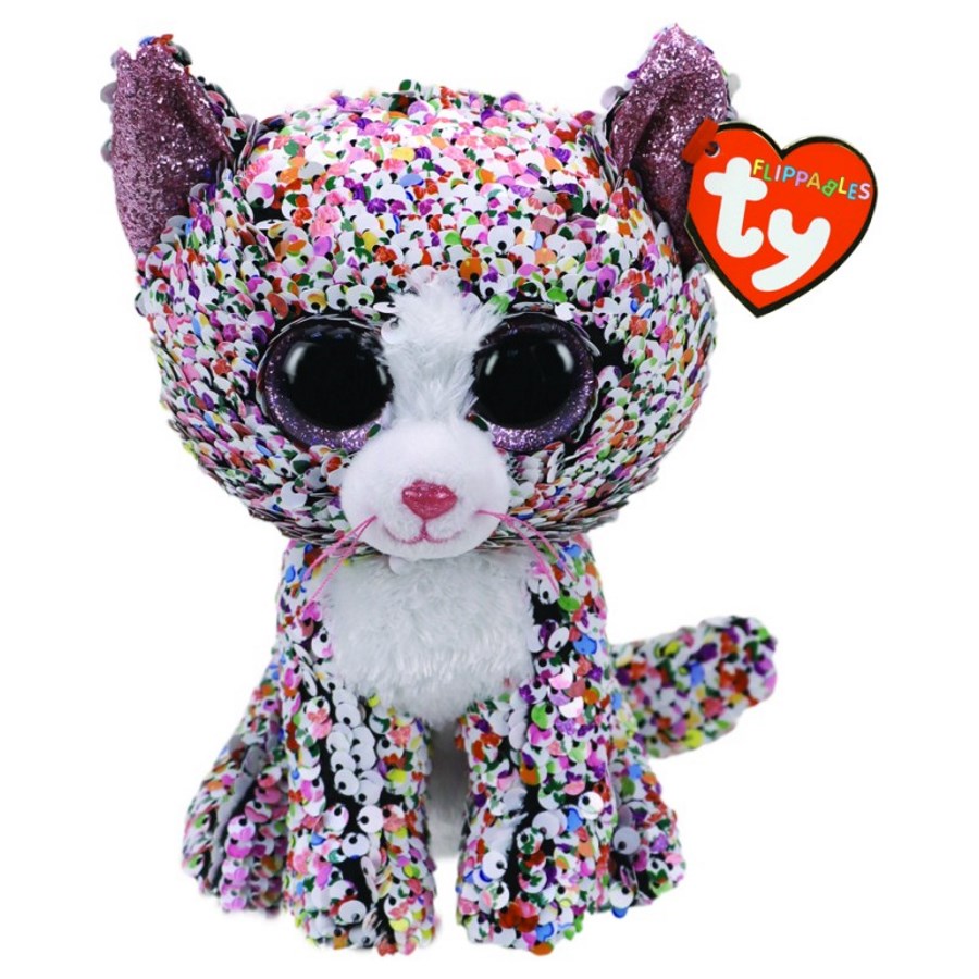 Beanie Boos Flippables Regular Plush Confetti Cat