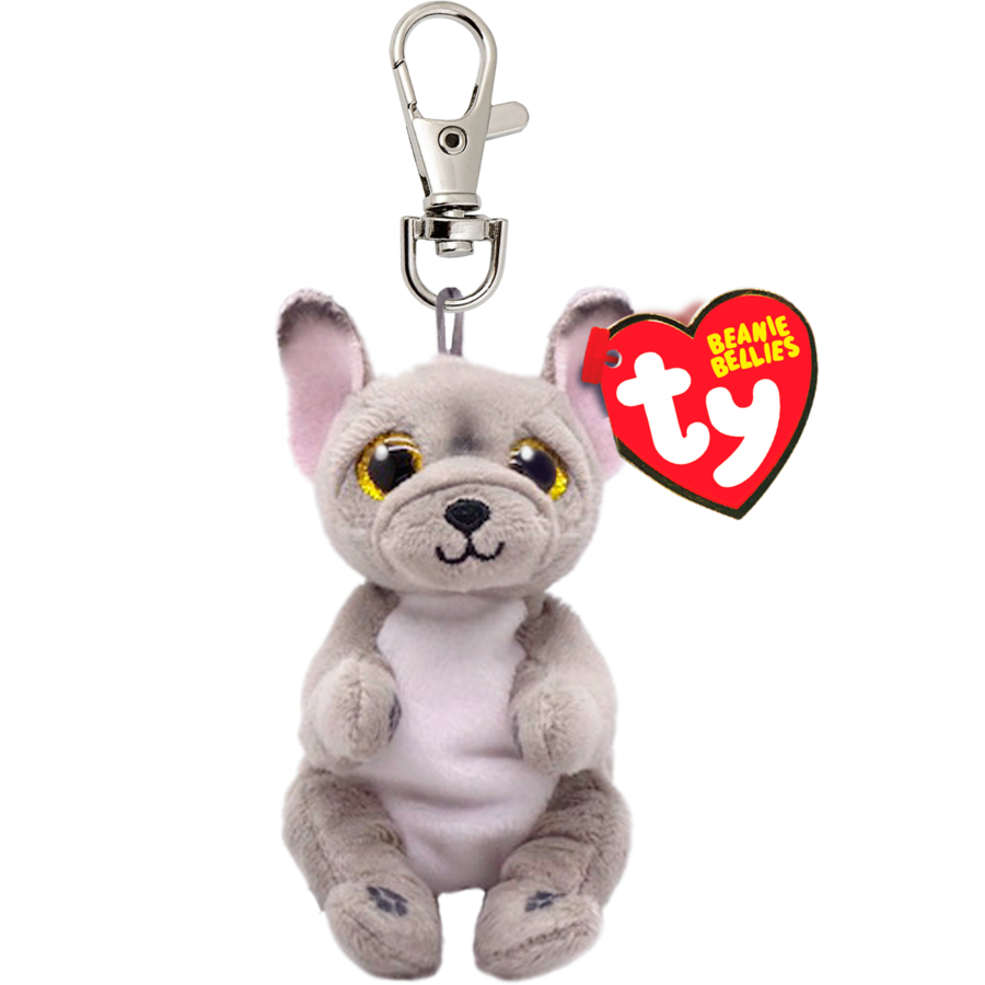 Beanie Boos Clips Wilfred Dog Gray