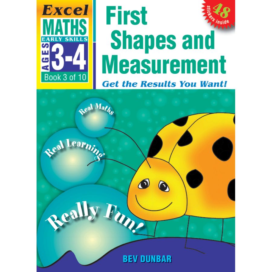Excel Early Skills Maths Book 3 First Shapes & Measurement Ages 3–4