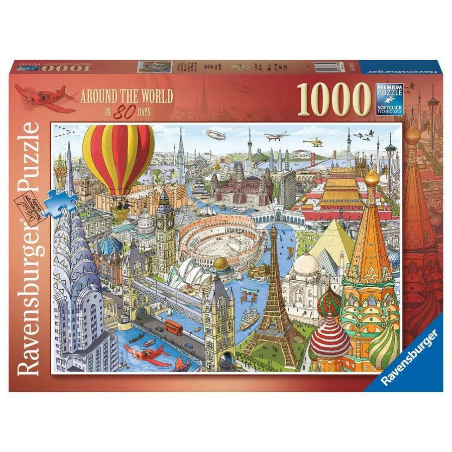 Ravensburger Puzzle 1000 Piece Around The World In 80 Days