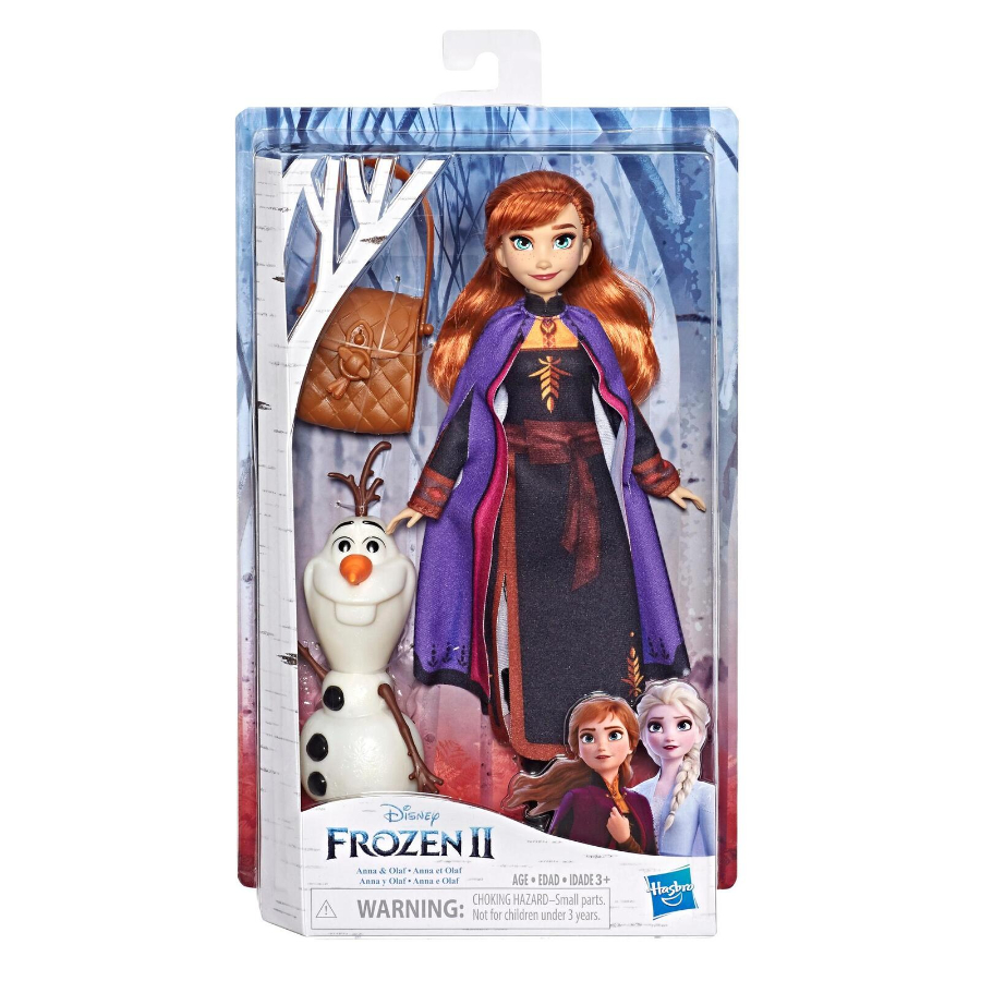 Disney Frozen Anna Doll With Buildable Olaf Figure & Accessories