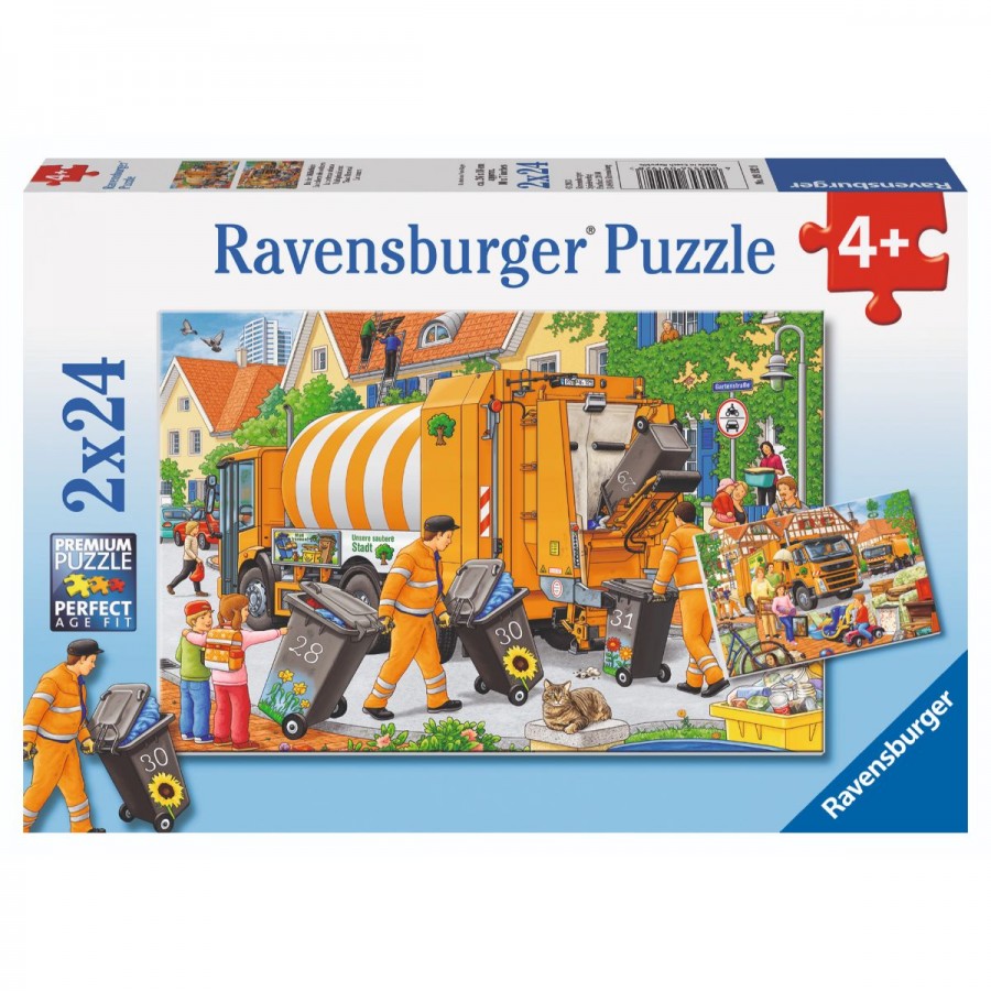 Ravensburger Puzzle 2x24 Piece Trash Removal