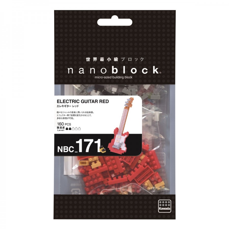 Nanoblocks Electric Guitar Red 2