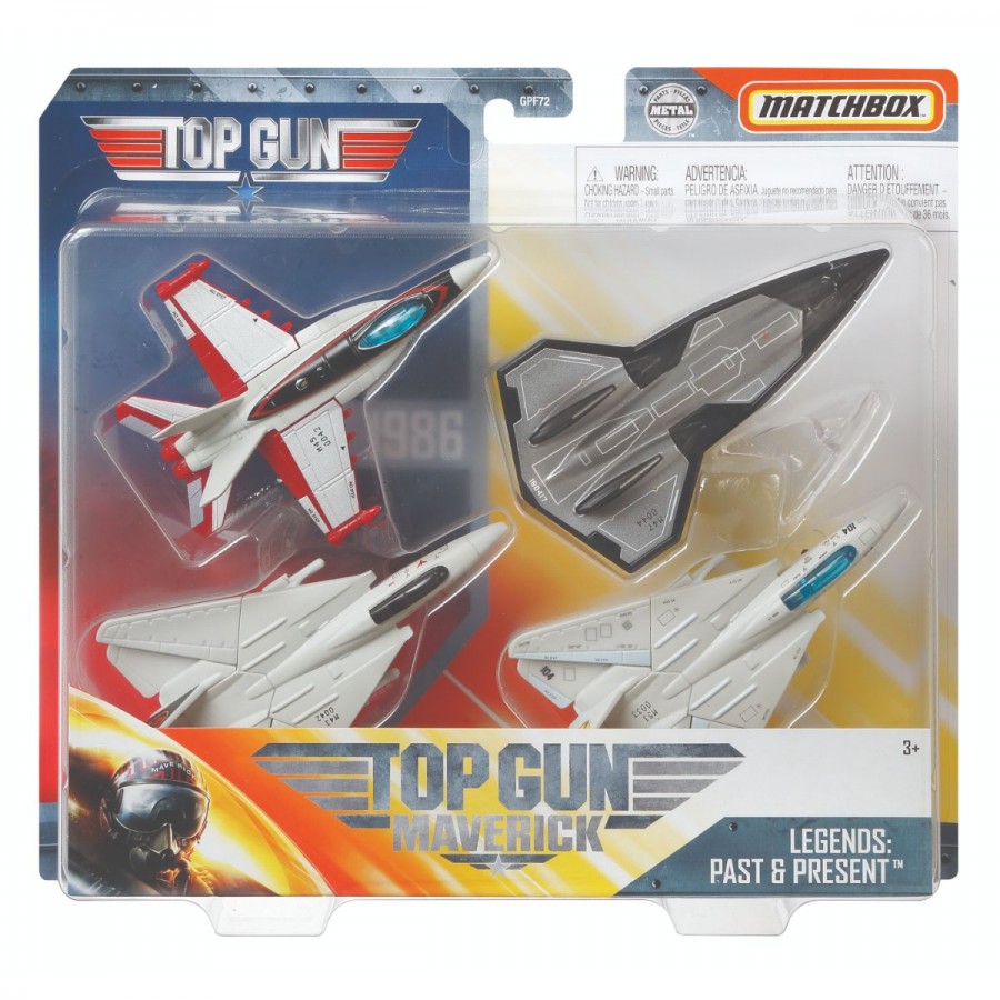 Matchbox Skybusters Diecast Plane Top Gun Four Pack