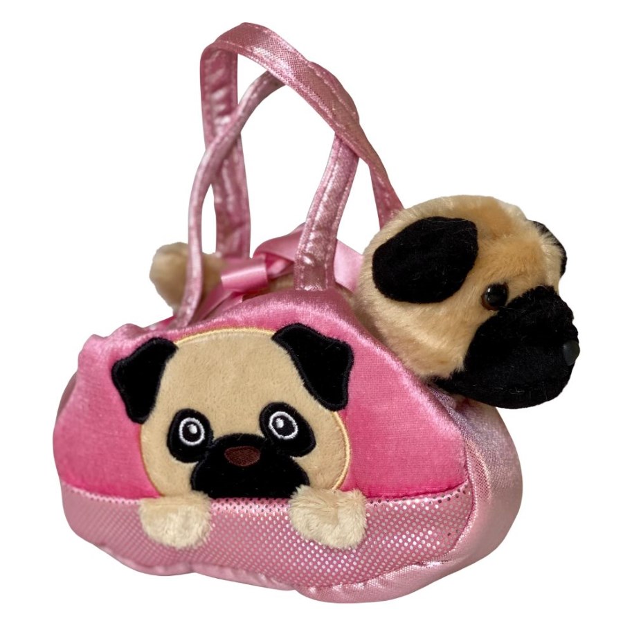 Plush In Bag Pug In Pug Bag