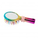 Rainbow Mirrored Hairbrush Assorted