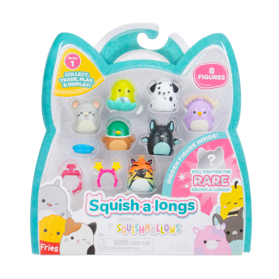 Squishmallows Squish-A-Longs Collectibles 8 Pack Assorted