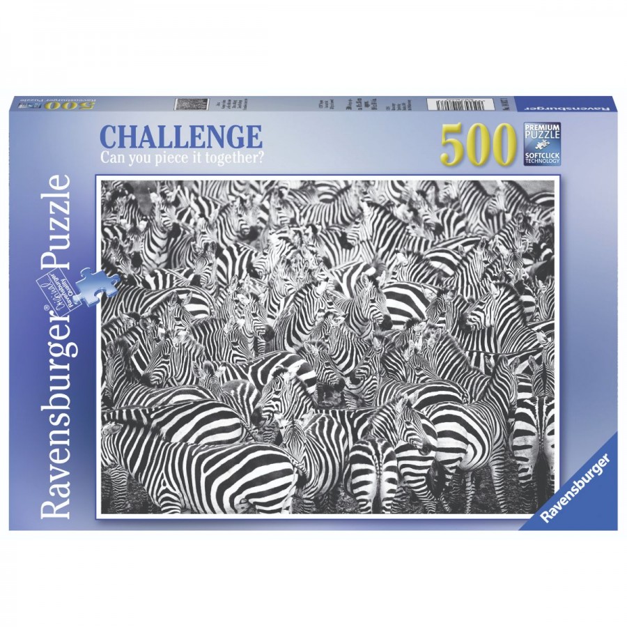 Ravensburger Puzzle 500 Piece Zebra Challenge
