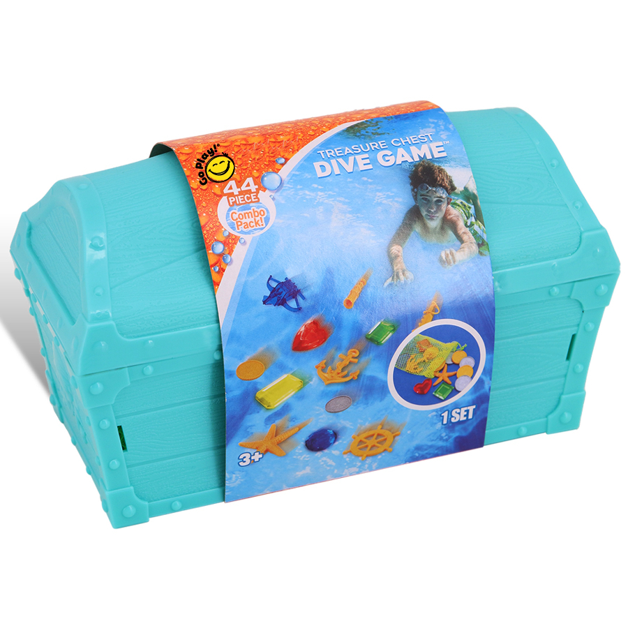 Go Play Pool Game Treasure Chest With 44 Pieces