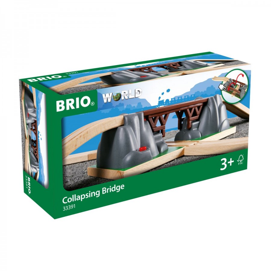 Brio Wooden Train Track Collapsing Bridge