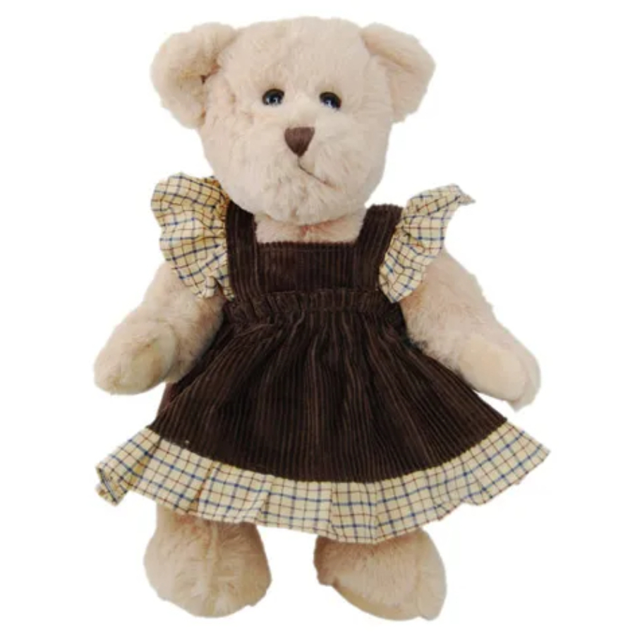 Bear Bridgit In Brown Dress 30cm