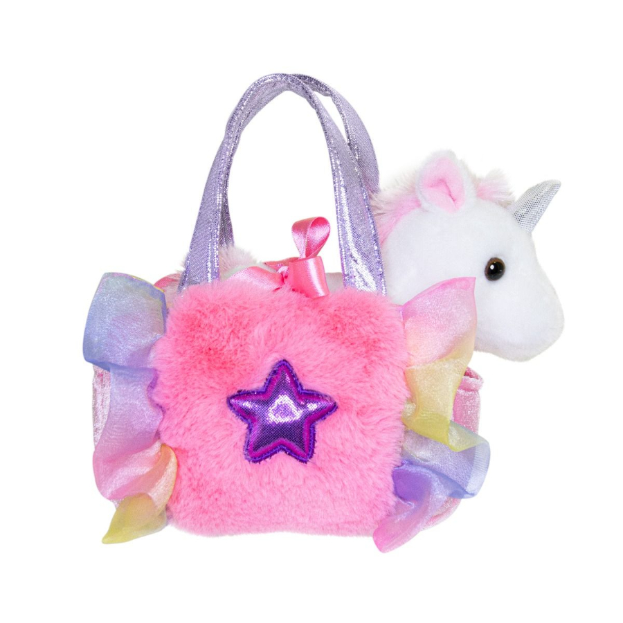 Fancy Pal Unicorn In Pink Frill Bag With Star